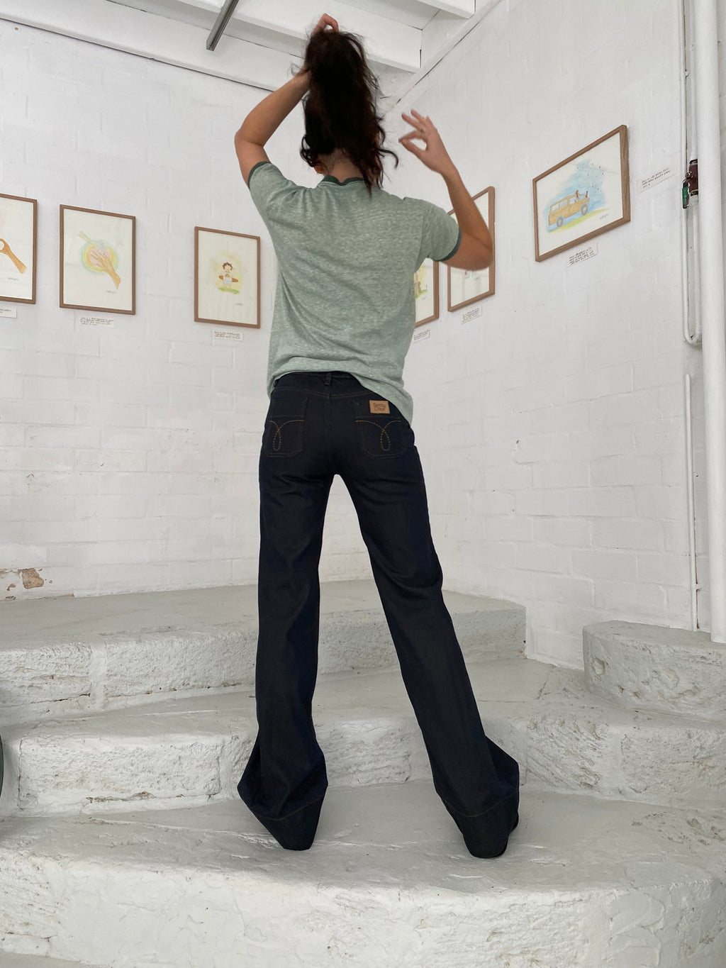 70s Minty Green Ringer TShirt