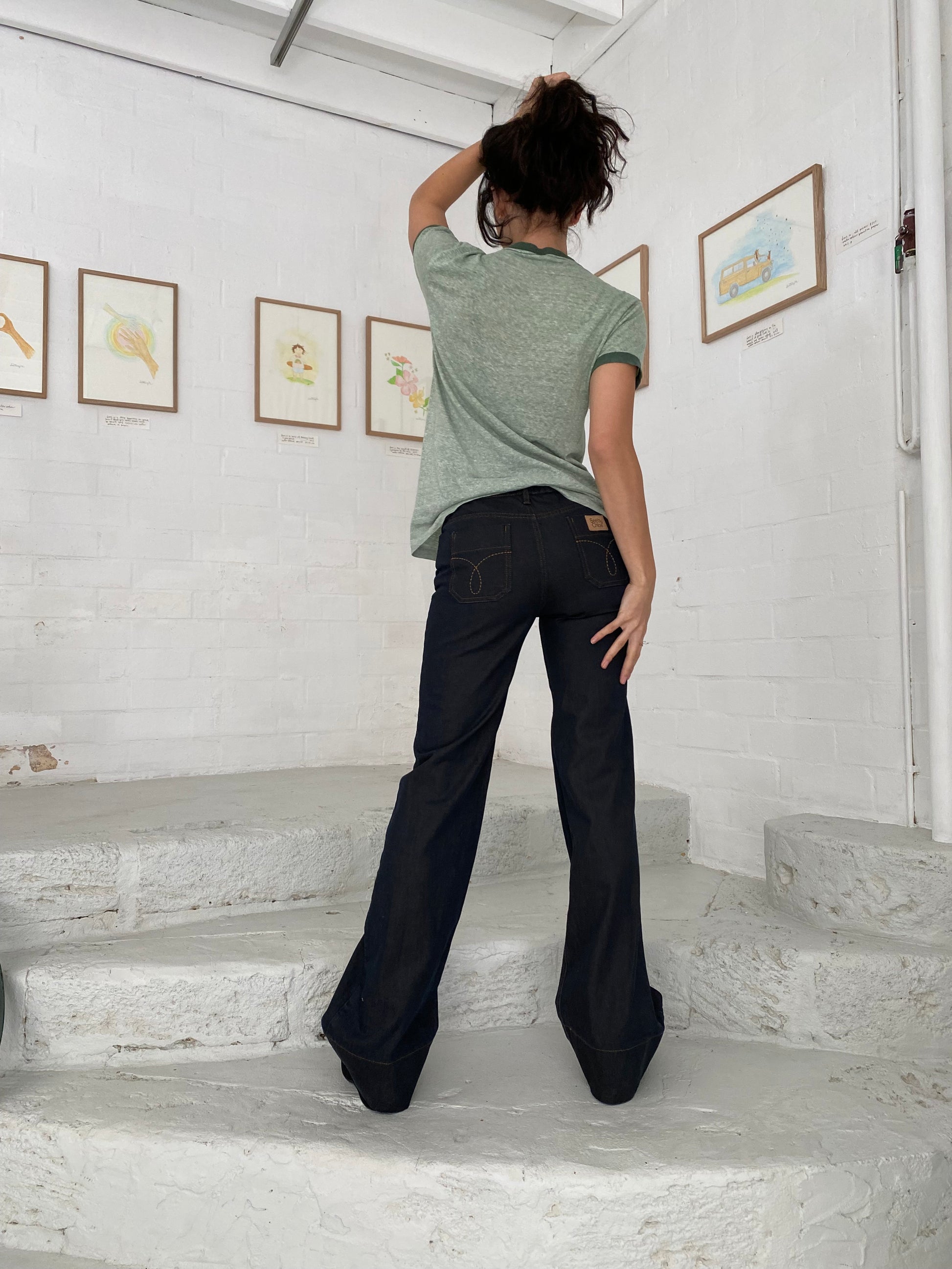 70s Minty Green Ringer TShirt